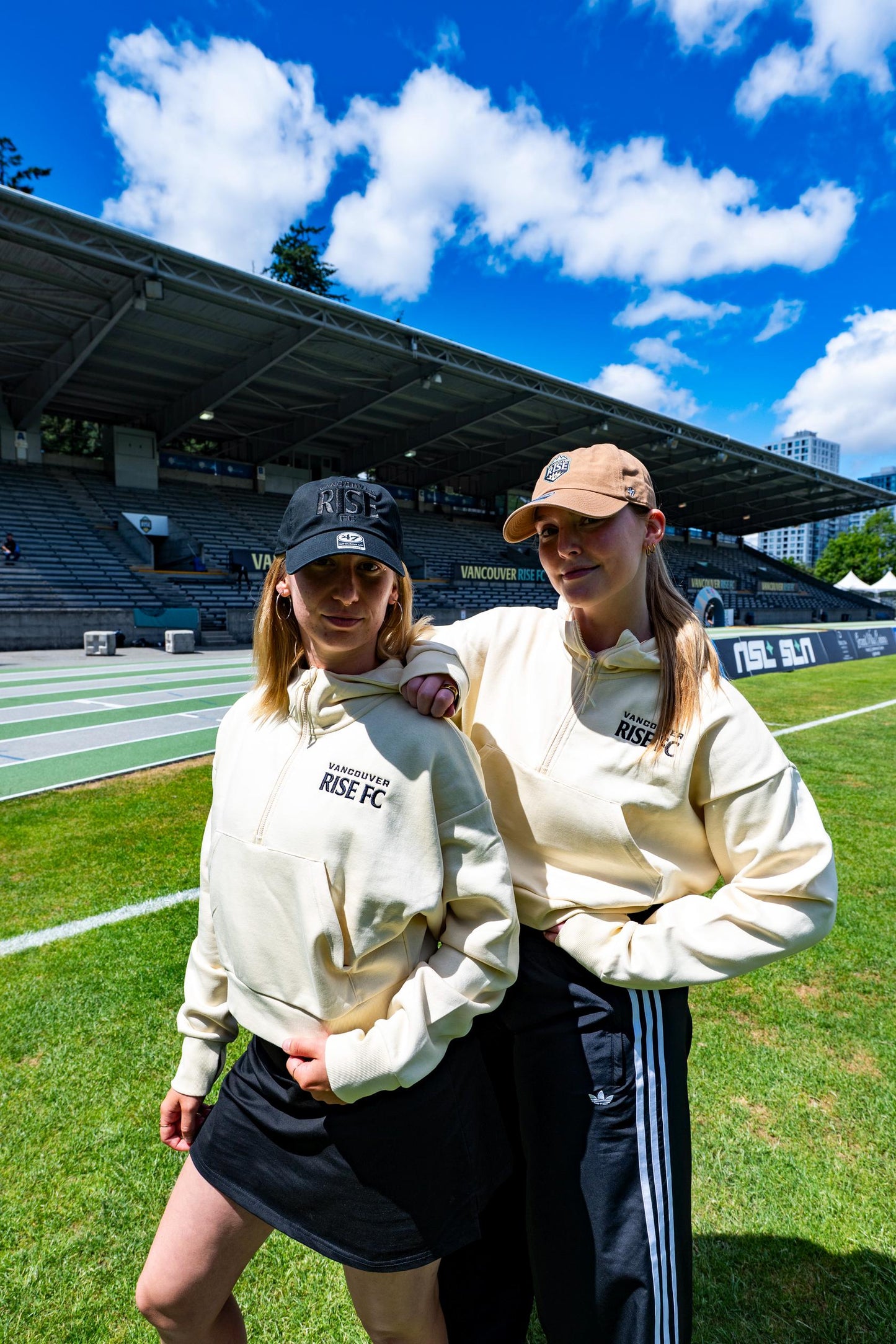 Cropped Cream Half Zip Hoodie